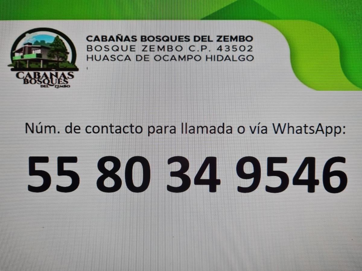 Cabanas Los Bosques Del Zembo Huasca de Ocampo Esterno foto